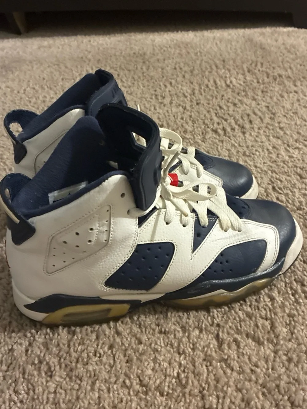 Jordan Kids High-Top Sneakers in Navy and White